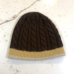 🍂Brown, Tan, & Cream Transnine Beanie🍂